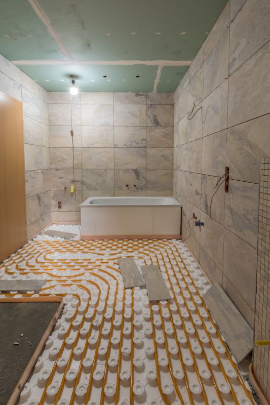 Bathroom with Heated Tile Flooring
